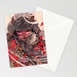 Female Samurai Warrior Stationery Cards