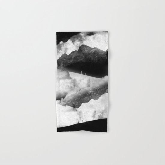 State of black and white isolation Hand & Bath Towel