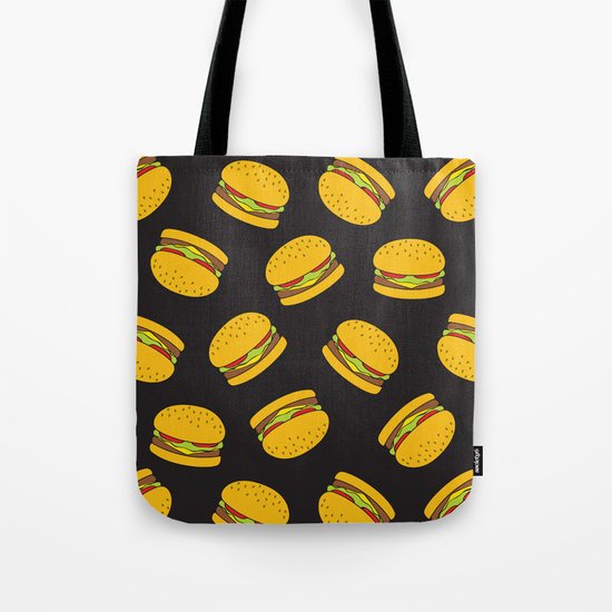 Burger Pattern Everett co Tote Bag