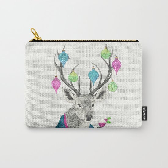 Mr. Deer gets festive Carry-All Pouch