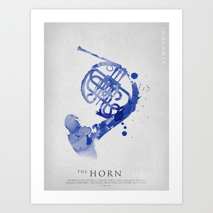 Symphony Series: The Horn Art Print