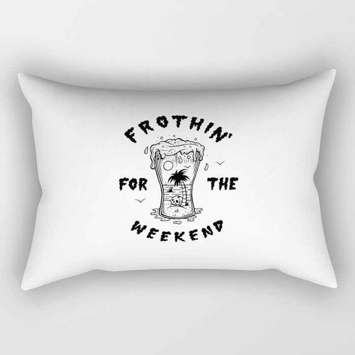 Frothin' for the Weekend Rectangular Pillow