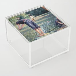 Gustave Caillebotte - Bathers, Bank of the Yerres Acrylic Box