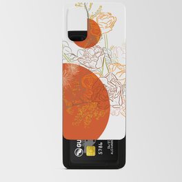 Orange Block Bouquet of Flowers Android Card Case
