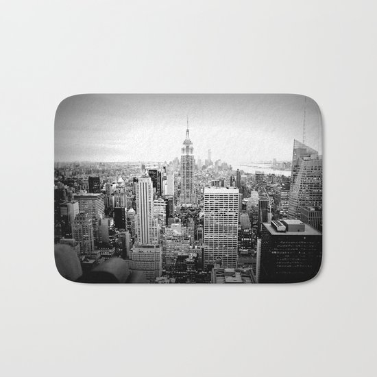 New York City Black & White Bath Mat