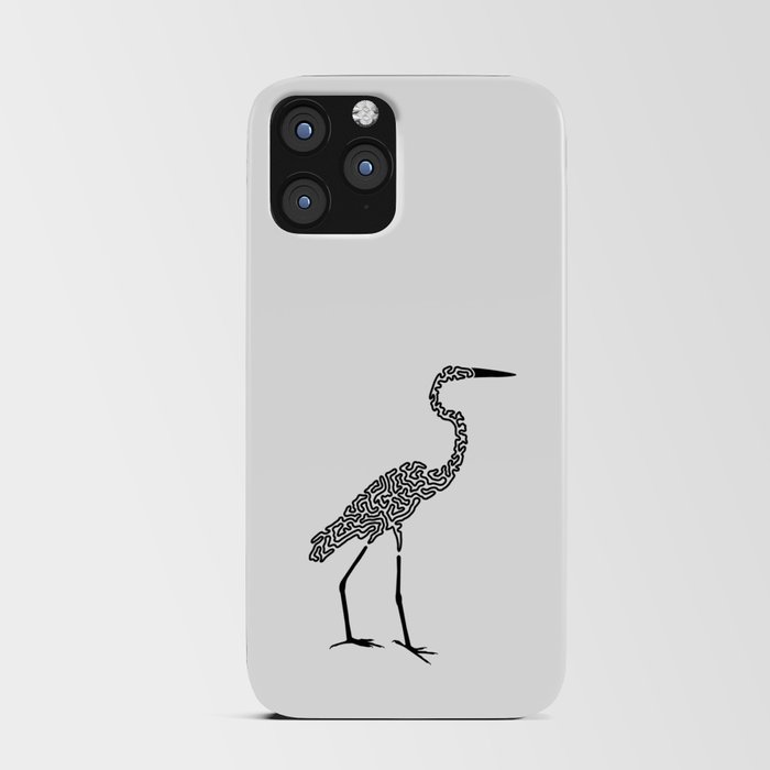 Squiggle Egret iPhone Card Case