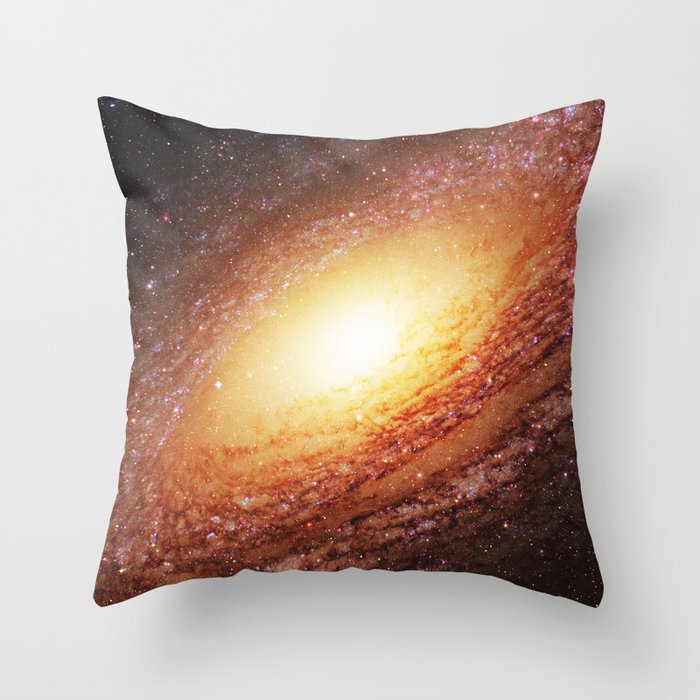 Spiral Galaxy Throw Pillow