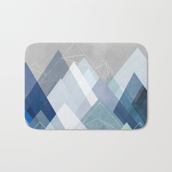 Graphic 107 X Blue Bath Mat