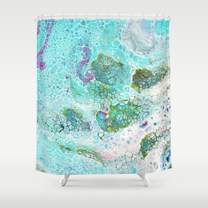 Abstract Contemporary Painting Aerial View Of The Ocean And Its