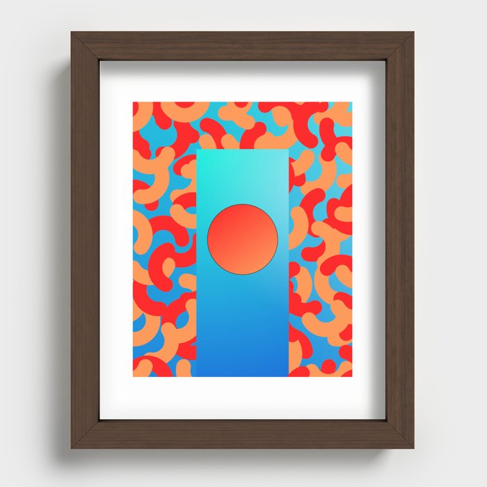 Cheetos Sunset Abstract Recessed Framed Print
