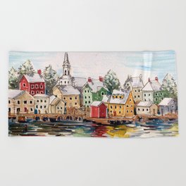 Portsmouth, New Hampshire Beach Towel