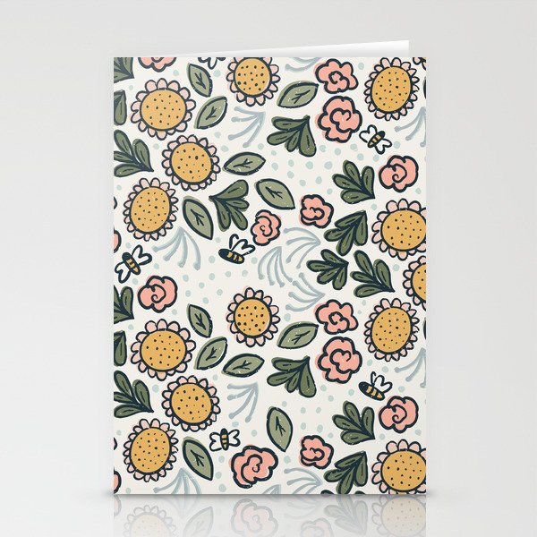 Bees in the Garden Stationery Cards
