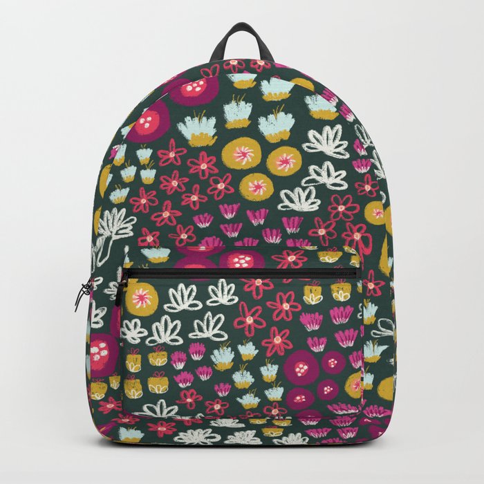Moody Blooms Pattern Backpack