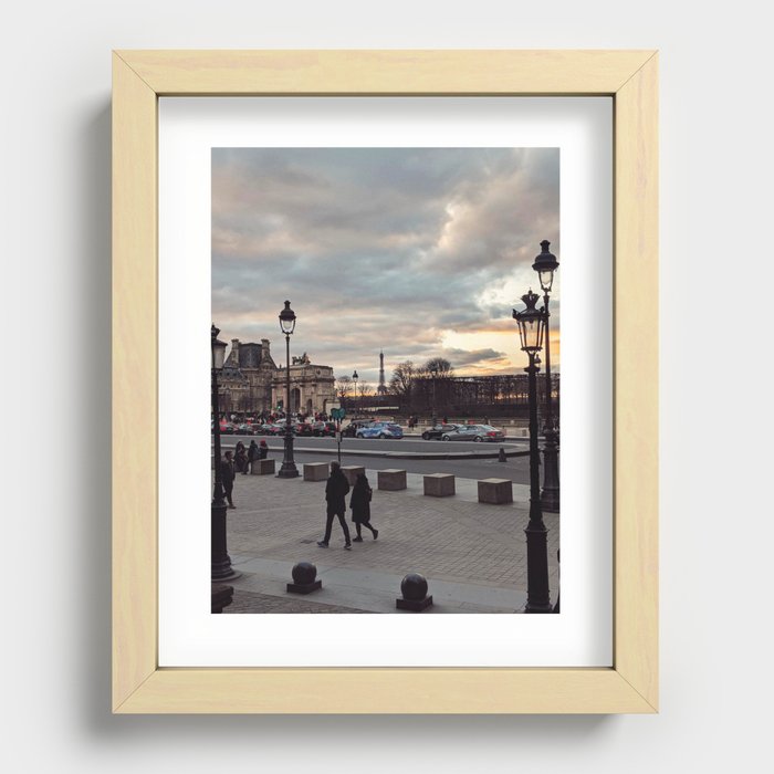 a walk in paris Recessed Framed Print