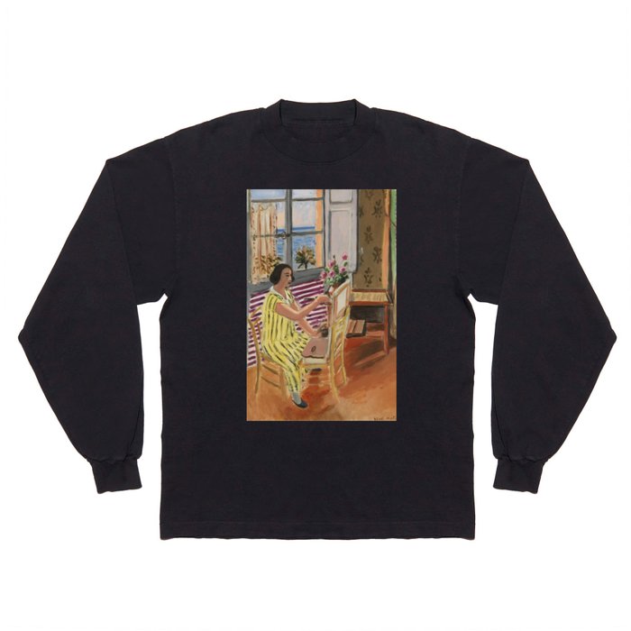 Henri Matisse 'La Séance du Matin' Figurative Lady Painting Art Long Sleeve T Shirt