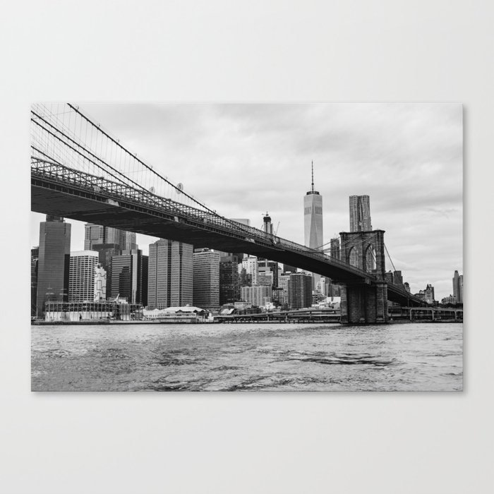 Monochrome Manhattan Canvas Print