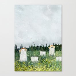 There's Ghosts By The Apiary Again... Canvas Print