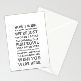 Wish you were here Stationery Cards