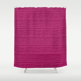 Raspberry Rose Wood Grain Color Accent Shower Curtain
