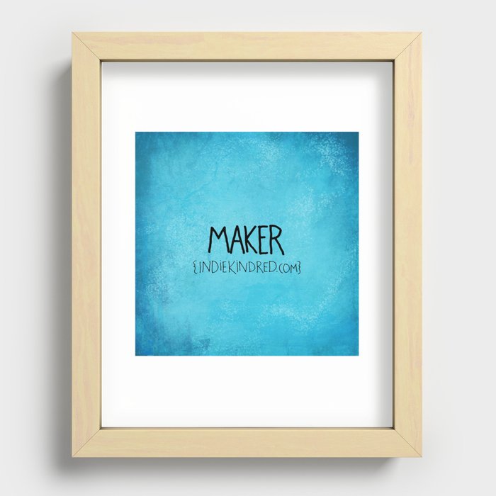 Maker Recessed Framed Print