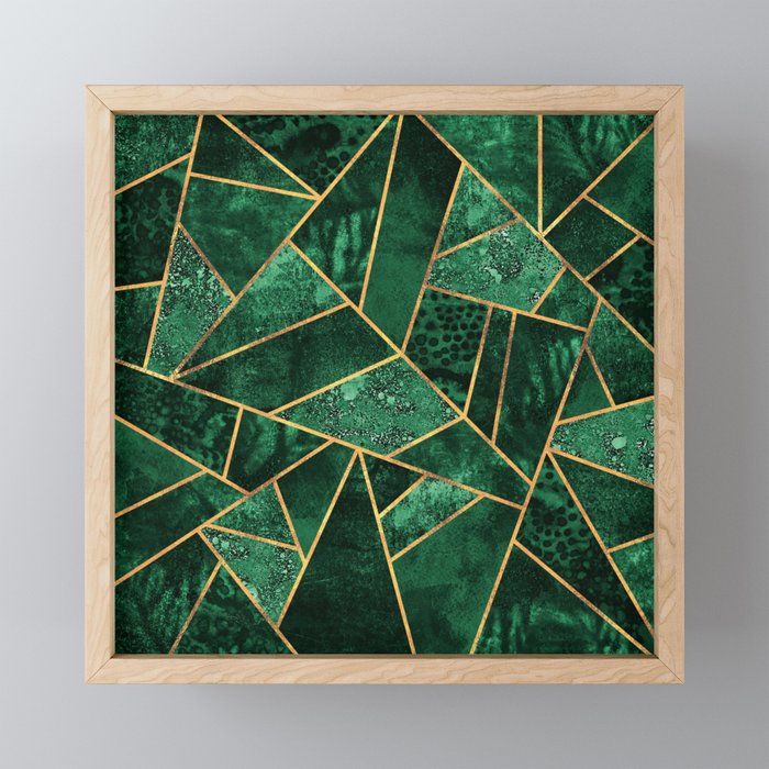 Deep Emerald Framed Mini Art Print