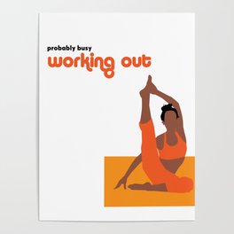 Working Out Poster