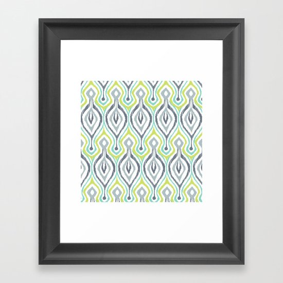 Sketchy IKAT Framed Art Print