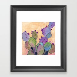 Colorful Cactus Framed Art Print