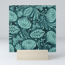 Arabella - Teal Mini Art Print