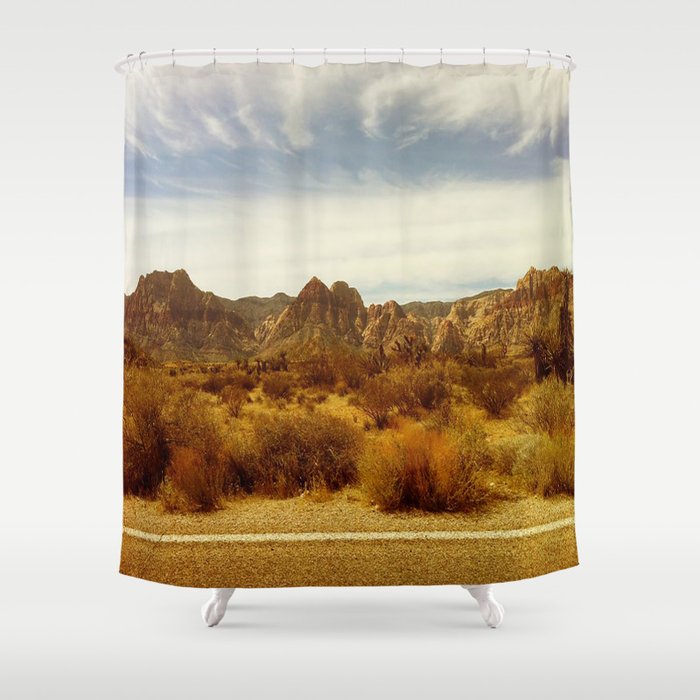 Desert Red Shower Curtain