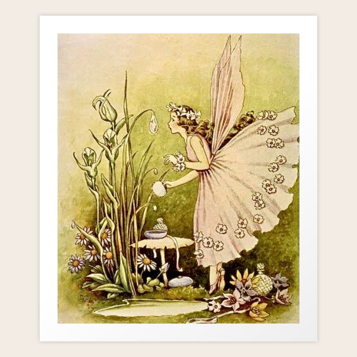 アート・デザイン・音楽 The Fairy World of Ida Rentoul Outhwaite Ida Rentoul Outhwaite Fairy roping the moon vintage art | eBay