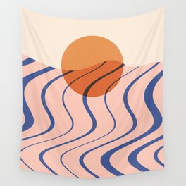 Abstraction_SUN_SURF_SUNRISE_SUNSET_OCEAN_POP_ART_0712A Wall Tapestry