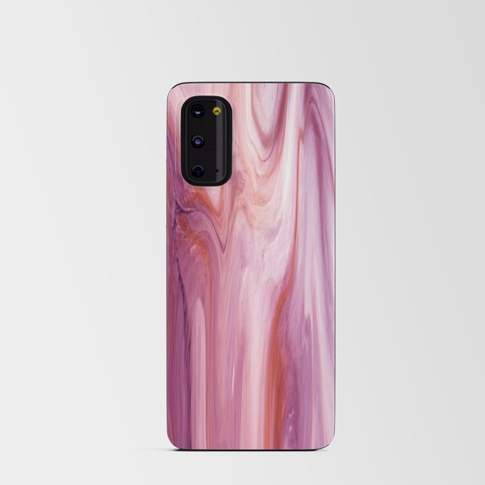 Purple & Pink Liquid Marble  Android Card Case
