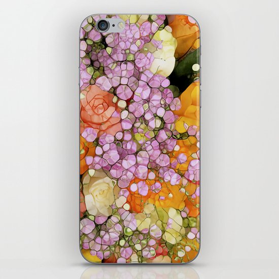 Mosaic Vintage- Floral Spring Sparkles iPhone & iPod Skin