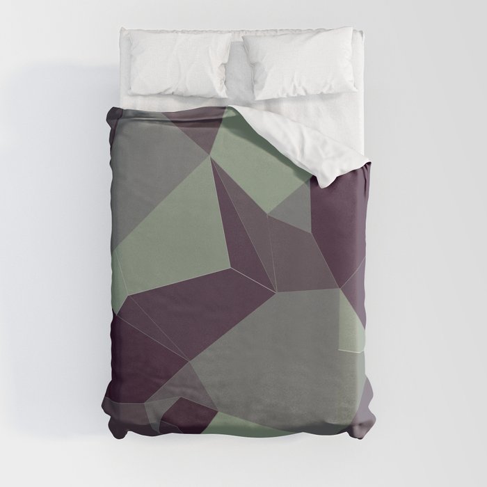 Low Poly Abstract Duvet Cover