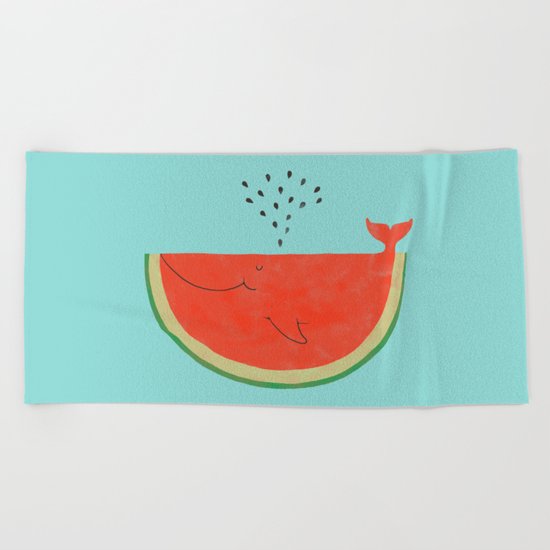 Don't let the seed stop you from enjoying the watermelon Beach Towel