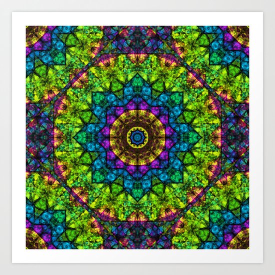 kaleidoscope Crystal Abstract G50 Art Print