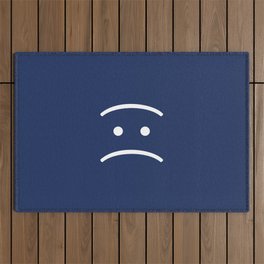 BAD BUDDY SAD FACE Outdoor Rug