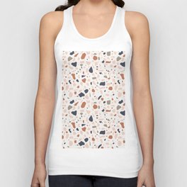 Terrazzo Mosaic Terracotta Unisex Tank Top