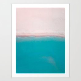 Empty Beach | Aerial  Art Print