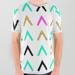almost triangular  All Over Graphic Tee