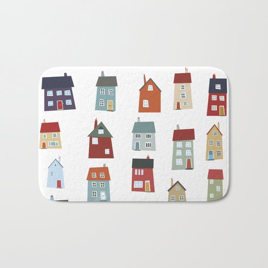 Little Houses Bath Mat