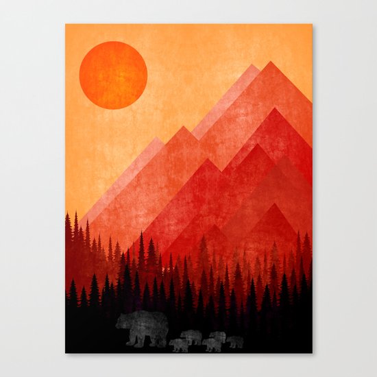 Bears road trip Canvas Print
