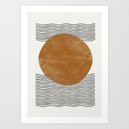 Sun and the water Art Print