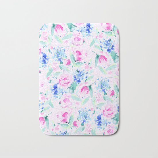 Scattered Lovers Pink Bath Mat