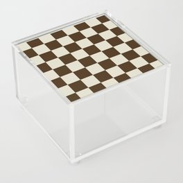Brown Checkers Acrylic Box