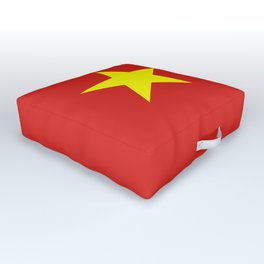 Vietnam Flag Outdoor Floor Cushion