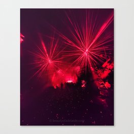 "Light maze" - Light cycles laser light show Adelaide South Australia Canvas Print