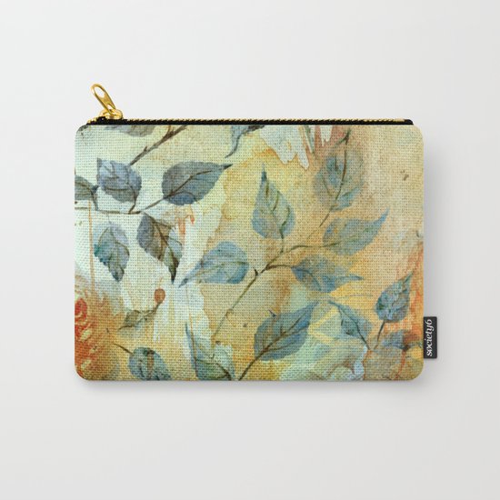 roses and orange splash Carry-All Pouch