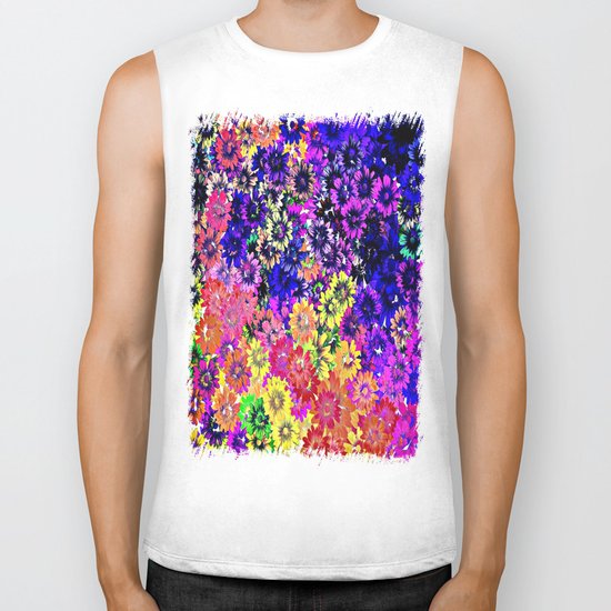 flower fantasy Biker Tank
